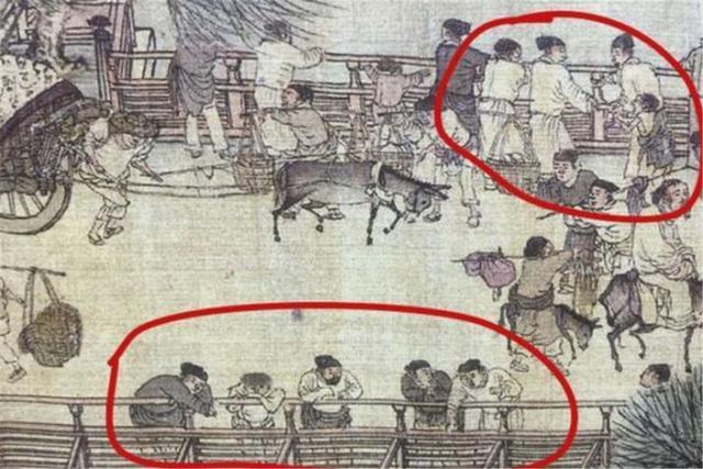《清明上河图》放大百倍 树下一幕令女生掩面笑着看完的反应，但我们必须说实话
